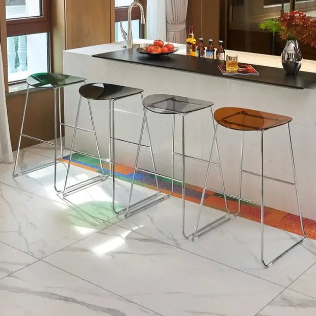 ClearView Acrylic Bar Stool – Transparent Minimalism for Modern Spaces-MinimalisticDecor.com