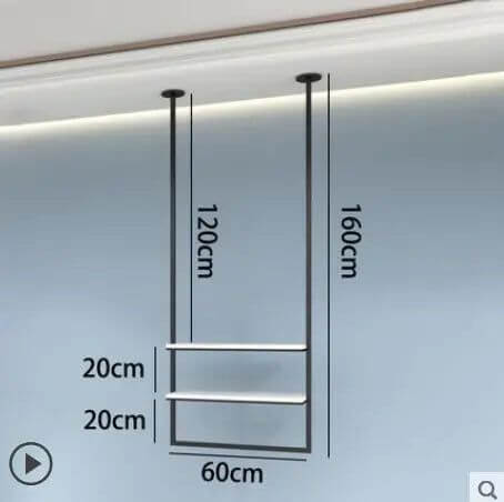 Clothing Display Rack Wall Suspender-MinimalisticDecor.com