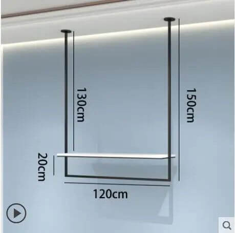 Clothing Display Rack Wall Suspender-MinimalisticDecor.com