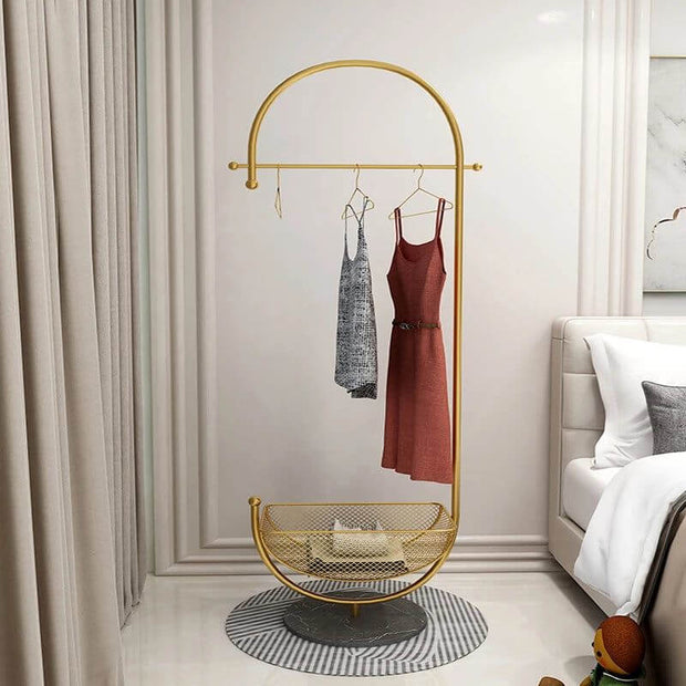 Clothing Rack Floor Standing Valet Corner-MinimalisticDecor.com