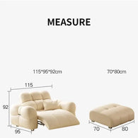 Cloud Lazy Puff Extendable Large Sofa-MinimalisticDecor.com