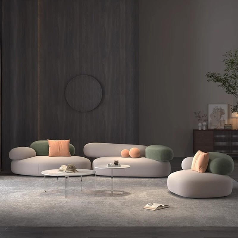 Cloud Puff Designer Sofa Set: Show-Stopping Furniture-MinimalisticDecor.com