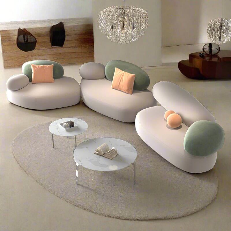 Cloud Puff Designer Sofa Set: Show-Stopping Furniture-MinimalisticDecor.com