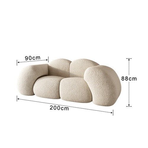 Cloud-Shaped Designer Sofa – Ultra-Plush Modern Luxury Seating-MinimalisticDecor.com