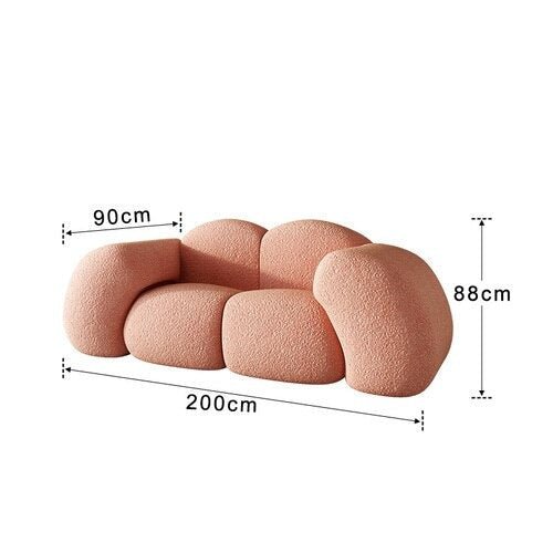 Cloud-Shaped Designer Sofa – Ultra-Plush Modern Luxury Seating-MinimalisticDecor.com