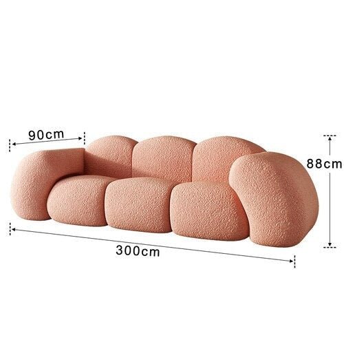 Cloud-Shaped Designer Sofa – Ultra-Plush Modern Luxury Seating-MinimalisticDecor.com
