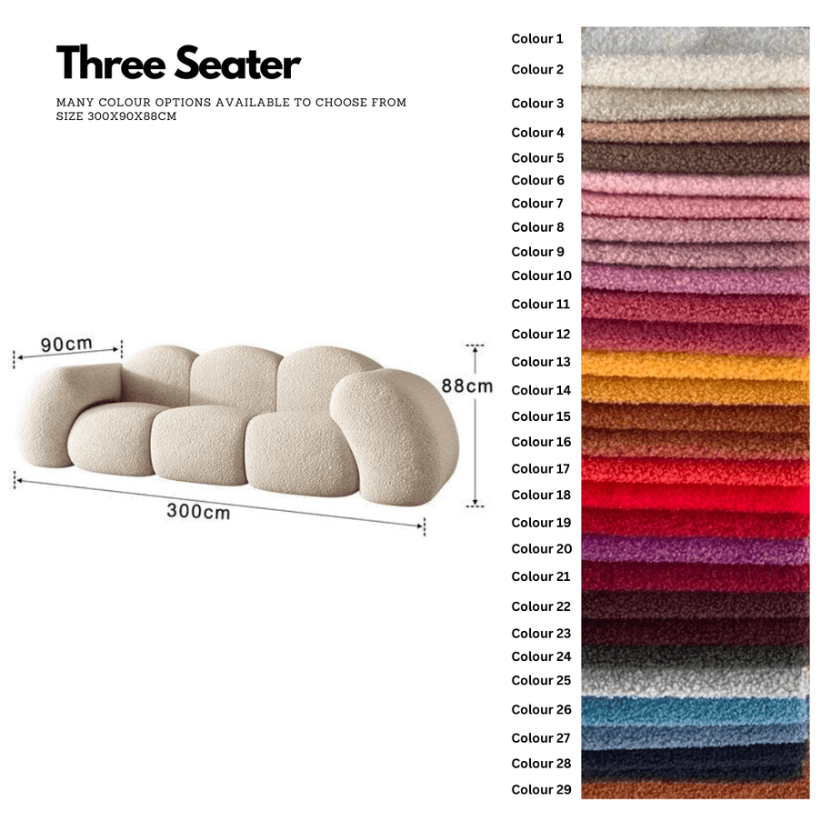 Cloud-Shaped Designer Sofa – Ultra-Plush Modern Luxury Seating-MinimalisticDecor.com