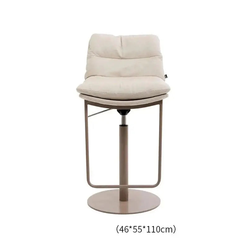 Cocina Leather Bar Chair – Adjustable Swivel Counter Stool-MinimalisticDecor.com