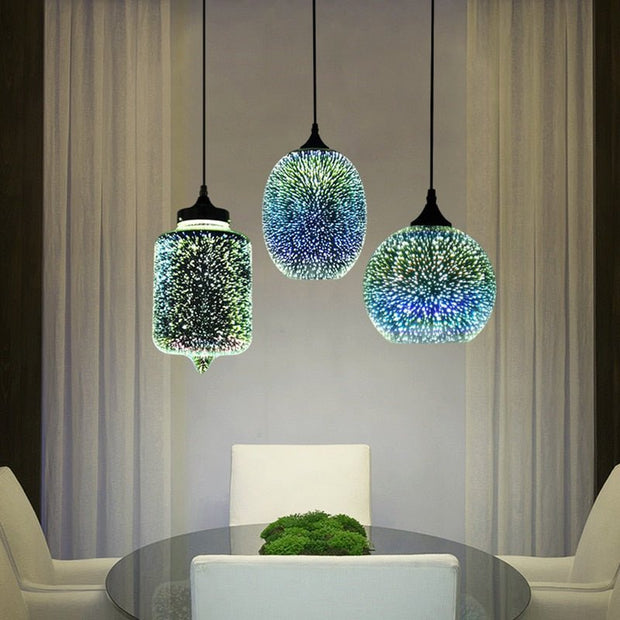 Colorful Fireworks Starry Sky Hanging Glass Chandelier-MinimalisticDecor.com