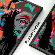 Colourful Monkey Lion Canvas Wall Art-MinimalisticDecor.com