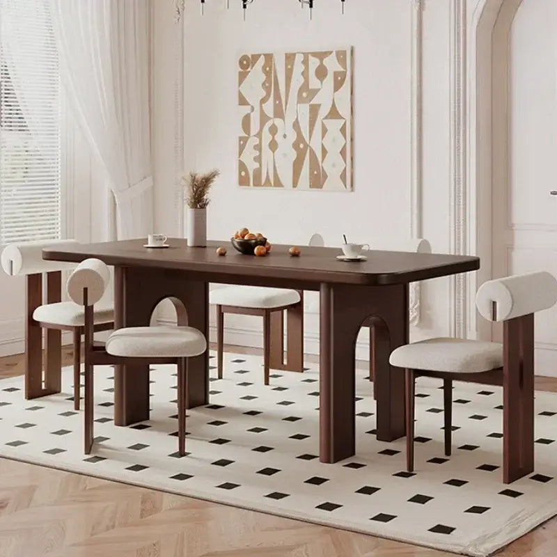 Comedor Classic Dining Table Set – Wooden Modern Dining Room Furniture-MinimalisticDecor.com