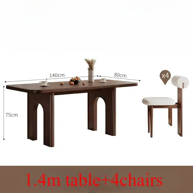 Comedor Classic Dining Table Set – Wooden Modern Dining Room Furniture-MinimalisticDecor.com