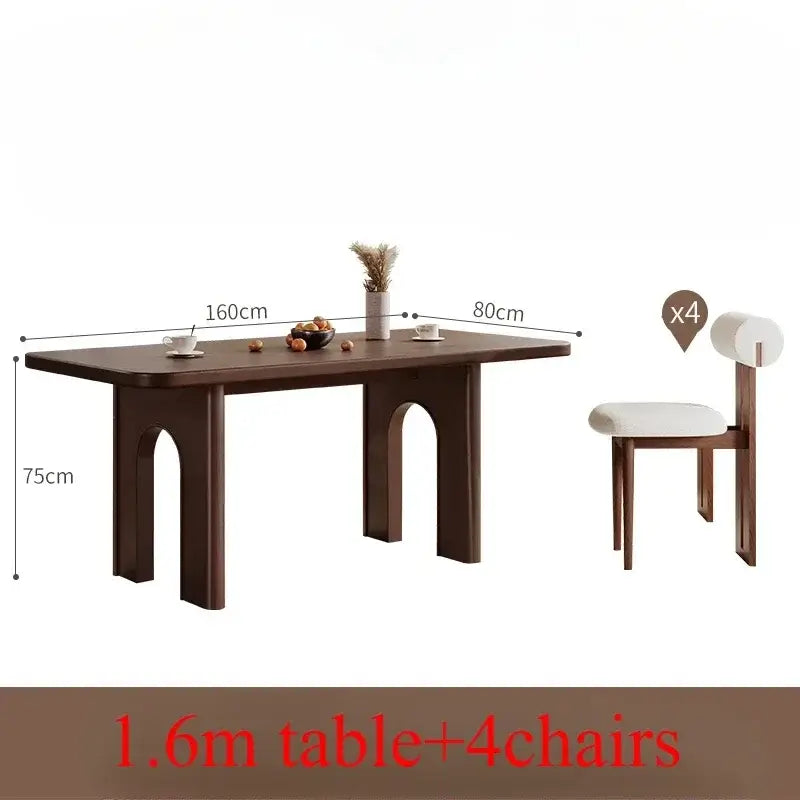Comedor Classic Dining Table Set – Wooden Modern Dining Room Furniture-MinimalisticDecor.com