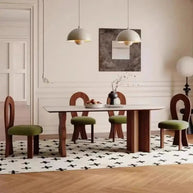 Comedor Solid Wood & Slab Dining Table Set – Strength & Elegance-MinimalisticDecor.com