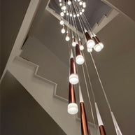 Cone Tubes Staircase Chandelier-MinimalisticDecor.com