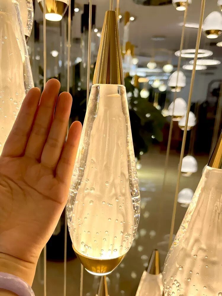 Cones Staircase Chandelier: Exquisite Lighting Solution-MinimalisticDecor.com
