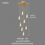 Cones Staircase Chandelier: Exquisite Lighting Solution-MinimalisticDecor.com