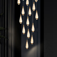 Cones Staircase Chandelier: Exquisite Lighting Solution-MinimalisticDecor.com