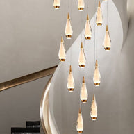 Cones Staircase Chandelier: Exquisite Lighting Solution-MinimalisticDecor.com
