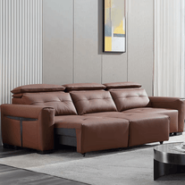 Convertible Sofa Bed - Multifunctional Leather Sofa Set-MinimalisticDecor.com