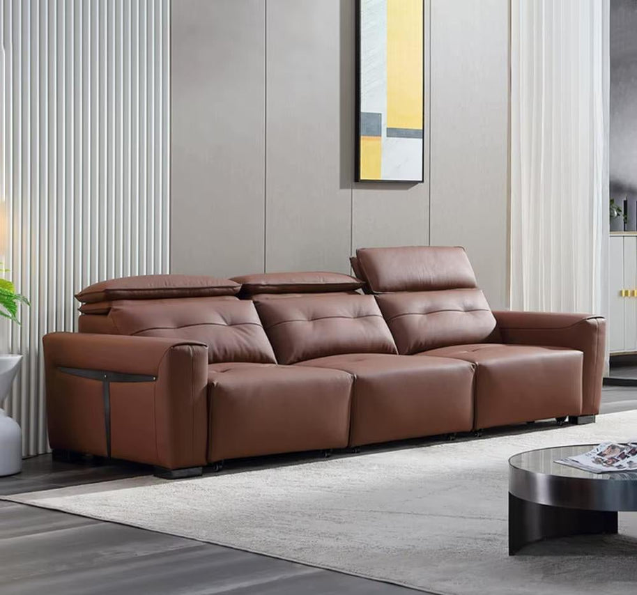 Convertible Sofa Bed - Multifunctional Leather Sofa Set-MinimalisticDecor.com