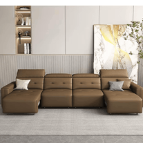 Convertible Sofa Bed - Multifunctional Leather Sofa Set-MinimalisticDecor.com