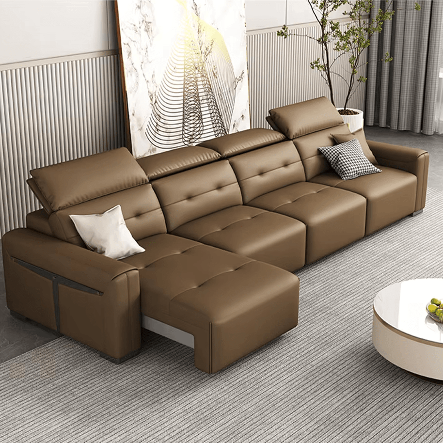 Convertible Sofa Bed - Multifunctional Leather Sofa Set-MinimalisticDecor.com