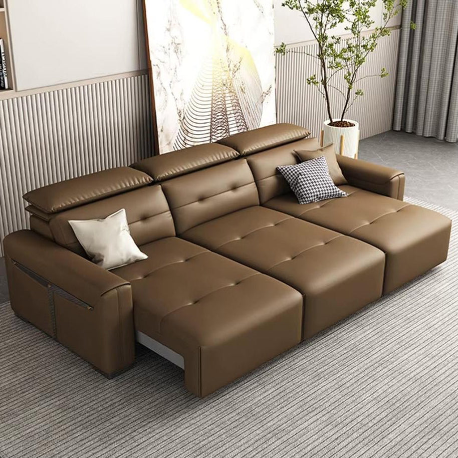 Convertible Sofa Bed - Multifunctional Leather Sofa Set-MinimalisticDecor.com