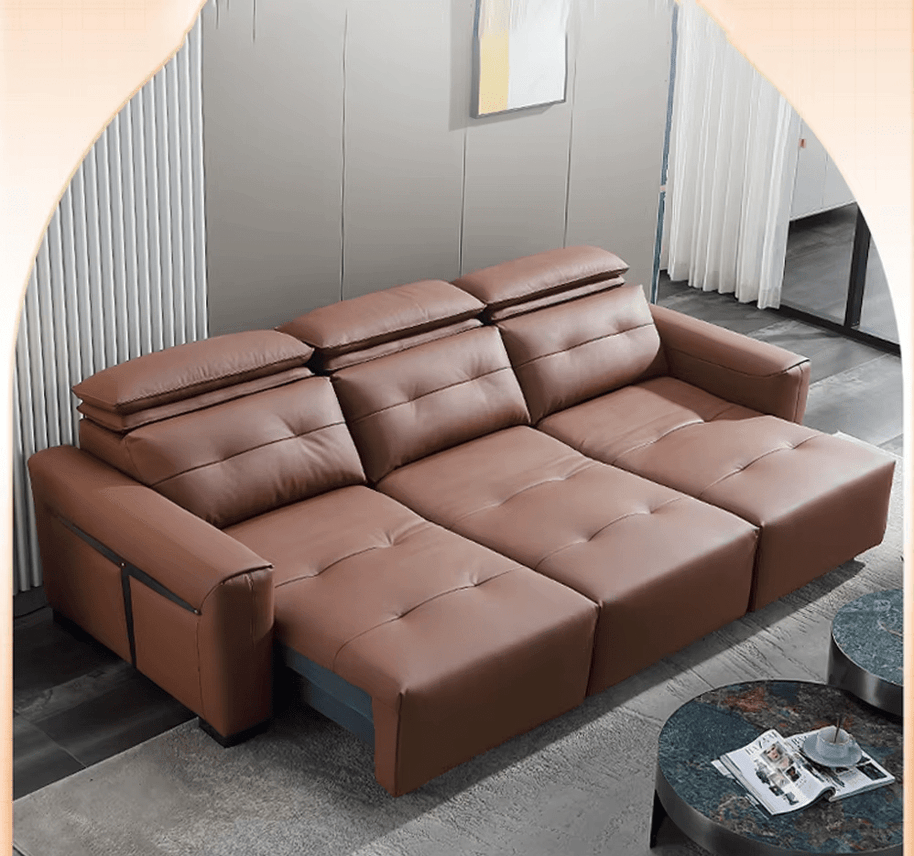 Convertible Sofa Bed - Multifunctional Leather Sofa Set-MinimalisticDecor.com