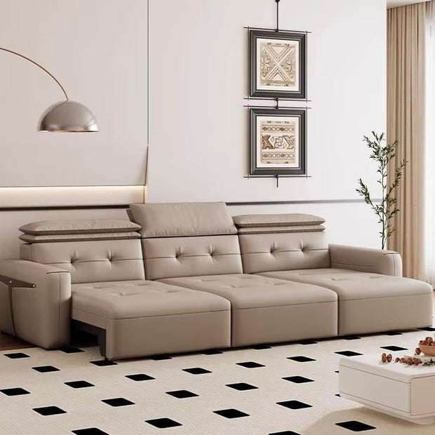 Convertible Sofa Bed - Multifunctional Leather Sofa Set-MinimalisticDecor.com