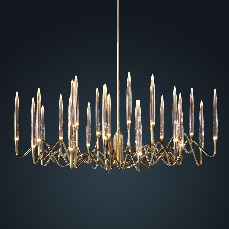 Copper Candles Chandelier: Elegant Lighting Solution-MinimalisticDecor.com