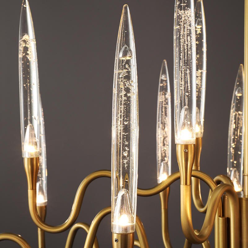 Copper Candles Chandelier: Elegant Lighting Solution-MinimalisticDecor.com