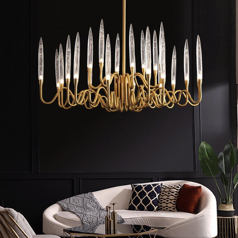 Copper Candles Chandelier: Elegant Lighting Solution-MinimalisticDecor.com