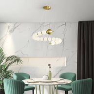 Copper Molecular Balls Chandelier for Living Room-MinimalisticDecor.com