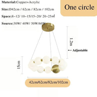 Copper Molecular Balls Chandelier for Living Room-MinimalisticDecor.com