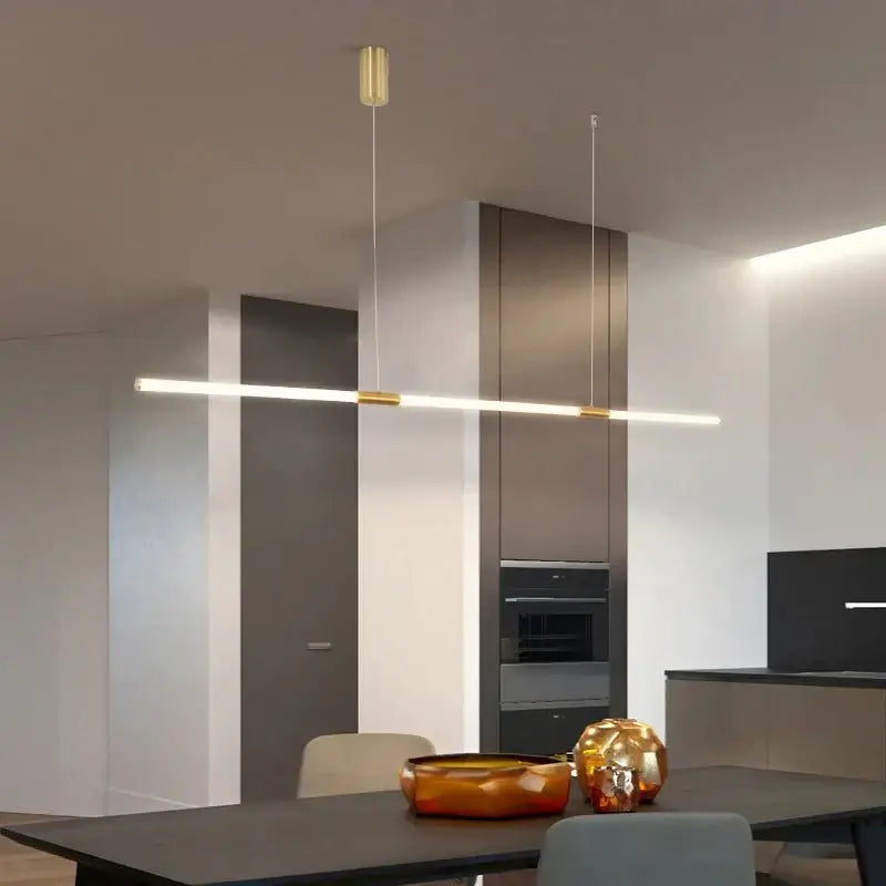 Copper Plating LED Acrylic Kitchen Island Light-MinimalisticDecor.com