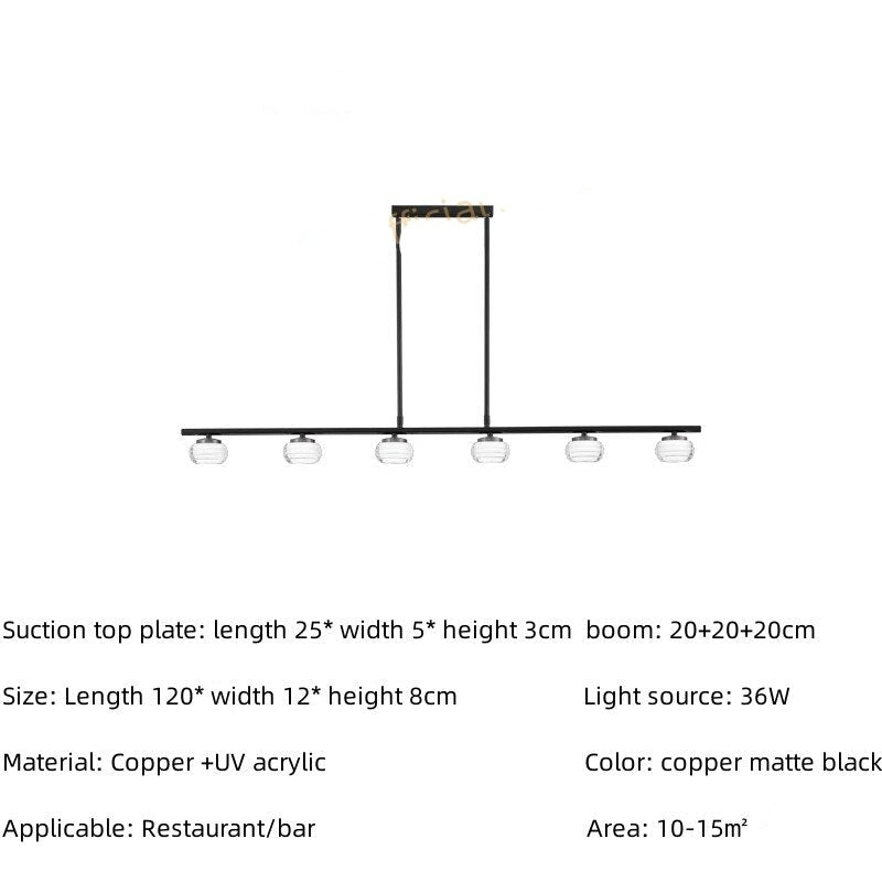 Copper Strip Creative Bar Hanging light-MinimalisticDecor.com