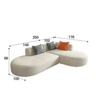 Corner Sectional Lazy Floor Sofa-MinimalisticDecor.com