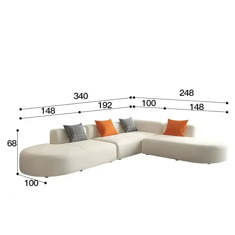 Corner Sectional Lazy Floor Sofa-MinimalisticDecor.com