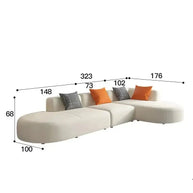 Corner Sectional Lazy Floor Sofa-MinimalisticDecor.com