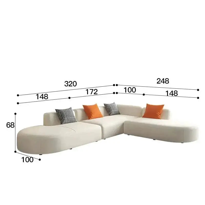 Corner Sectional Lazy Floor Sofa-MinimalisticDecor.com