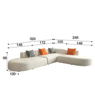 Corner Sectional Lazy Floor Sofa-MinimalisticDecor.com