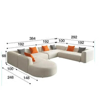 Corner Sectional Lazy Floor Sofa-MinimalisticDecor.com