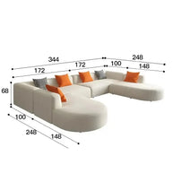Corner Sectional Lazy Floor Sofa-MinimalisticDecor.com