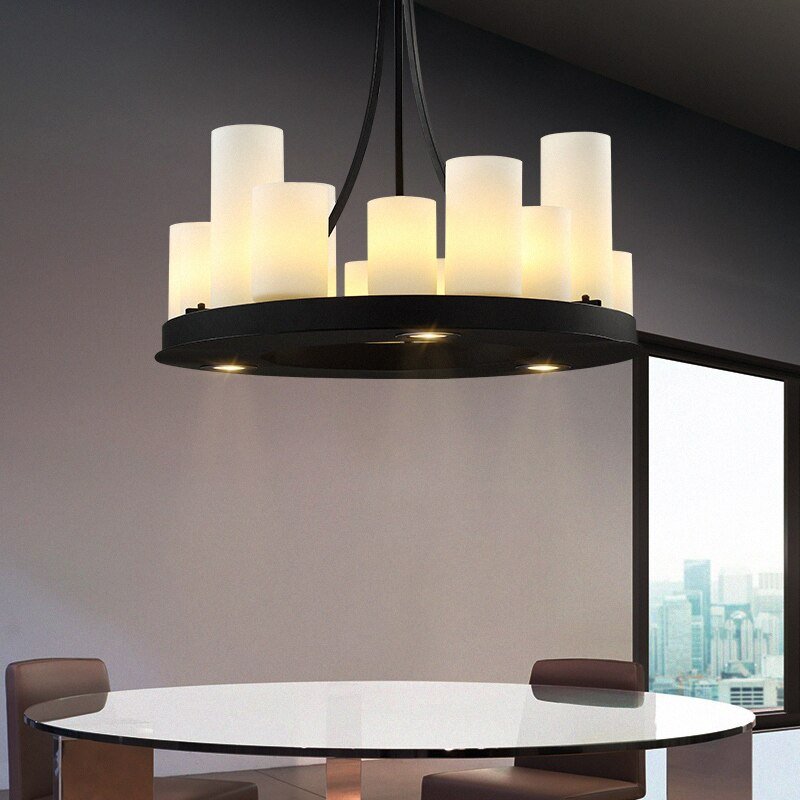 Country-Style Rustic Frame Chandelier – Light LED Fixture-MinimalisticDecor.com