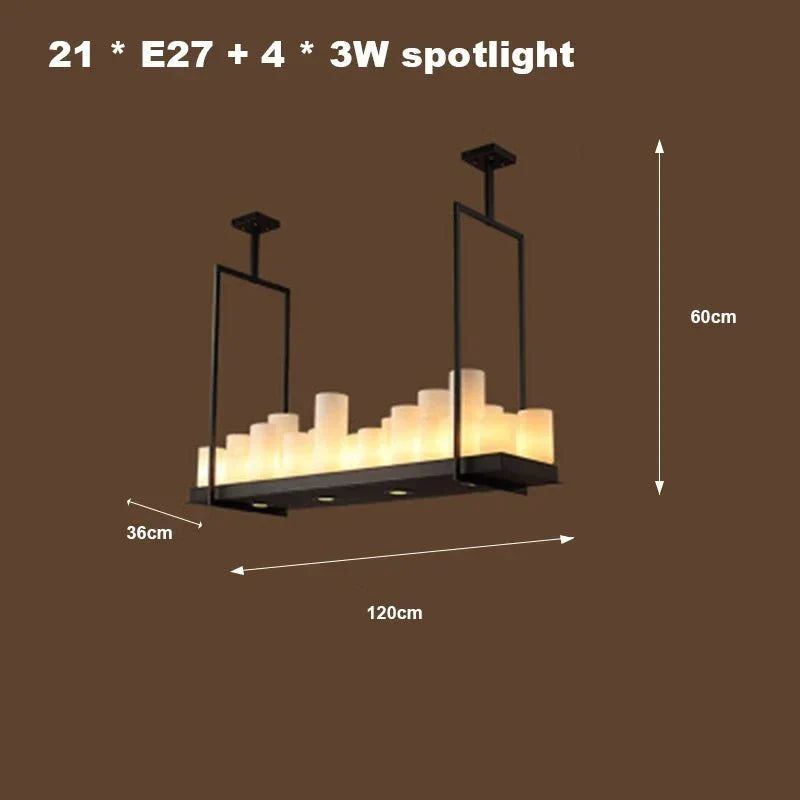 Country-Style Rustic Frame Chandelier – Light LED Fixture-MinimalisticDecor.com