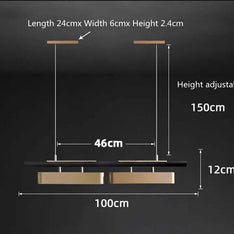 Creative Black Gold Combination Hanging Lamp-MinimalisticDecor.com