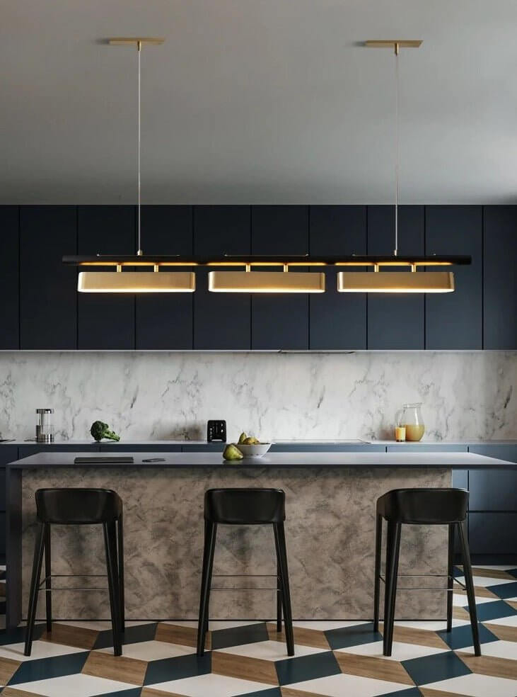 Creative Black Gold Combination Hanging Lamp-MinimalisticDecor.com
