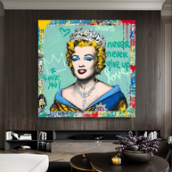 Crowned: Marilyn Pop Art - Discover the Iconic Piece-MinimalisticDecor.com