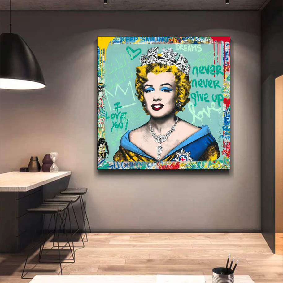 Crowned: Marilyn Pop Art - Discover the Iconic Piece-MinimalisticDecor.com